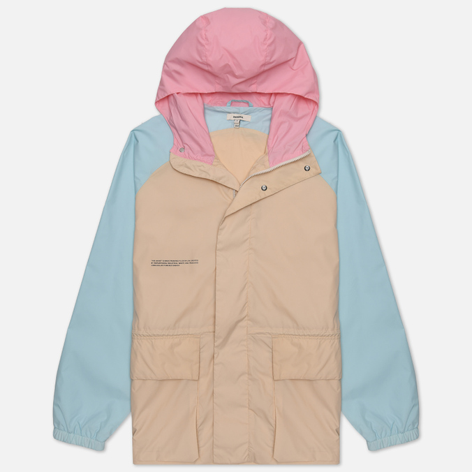 Мужская куртка ветровка PANGAIA Recycled Nylon Color Block бежевый, Размер S