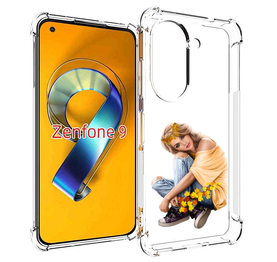 

Чехол MyPads девушка-в-цветочками женский для Asus Zenfone 9 (AI2202), Прозрачный, Tocco