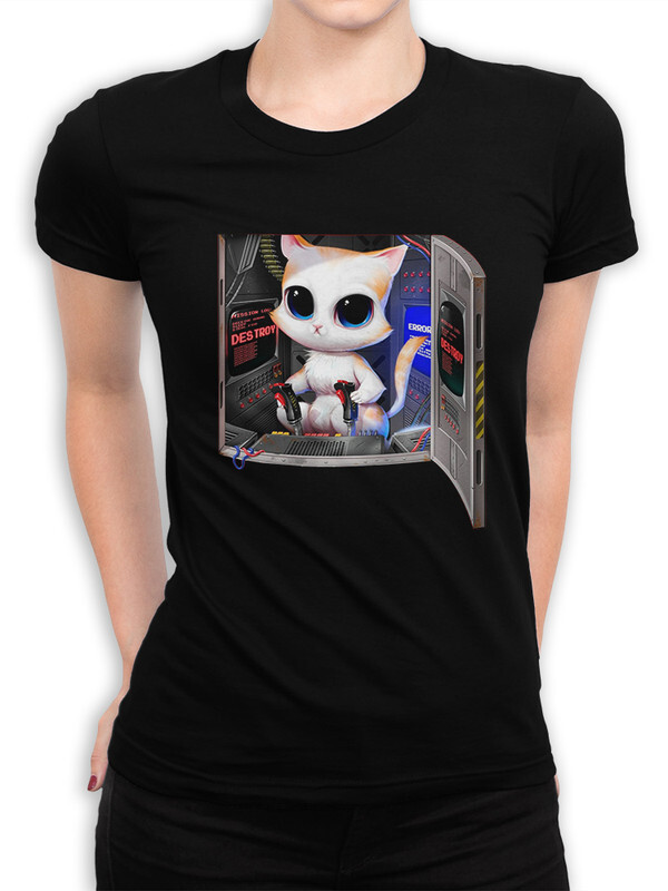 

Футболка женская Dream Shirts Внутренний Кот черная 3XL, Внутренний Кот