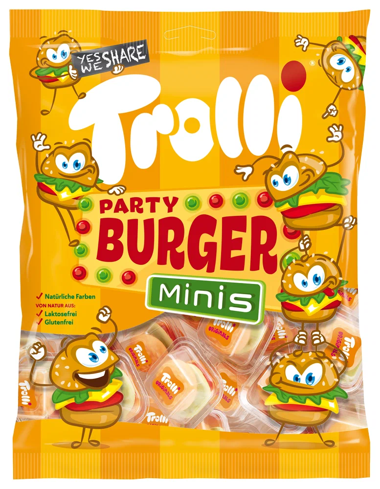 Мармелад жевательный Trolli Party Burger 170 г 2 шт.