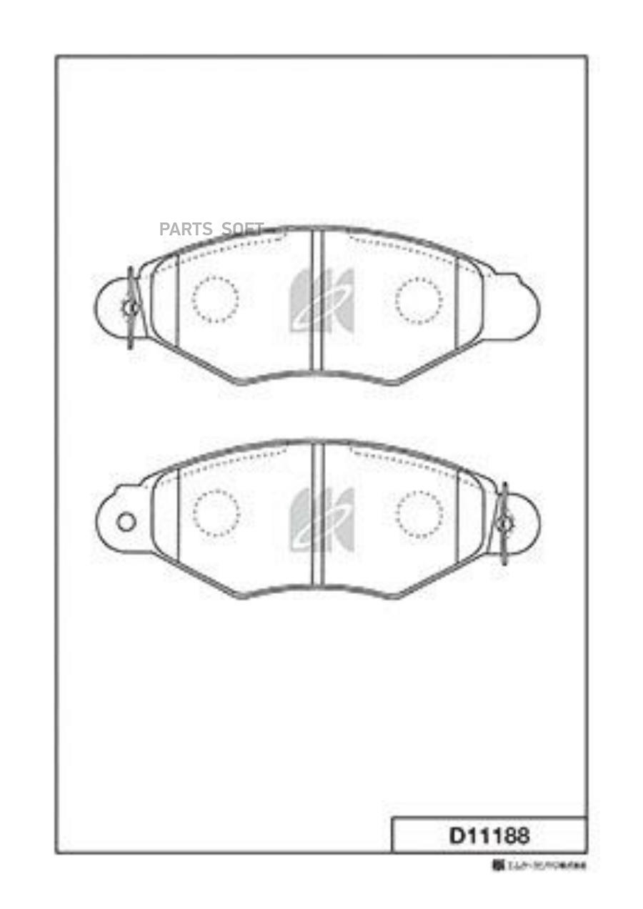 

Тормозные колодки Kashiyama передние D11188