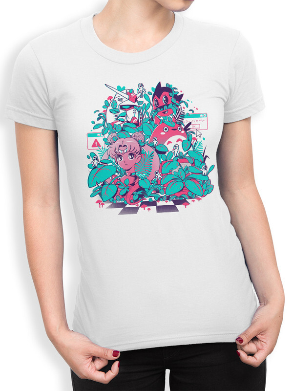 

Футболка женская Dream Shirts Аниме Глитч белая 2XL, Аниме Глитч