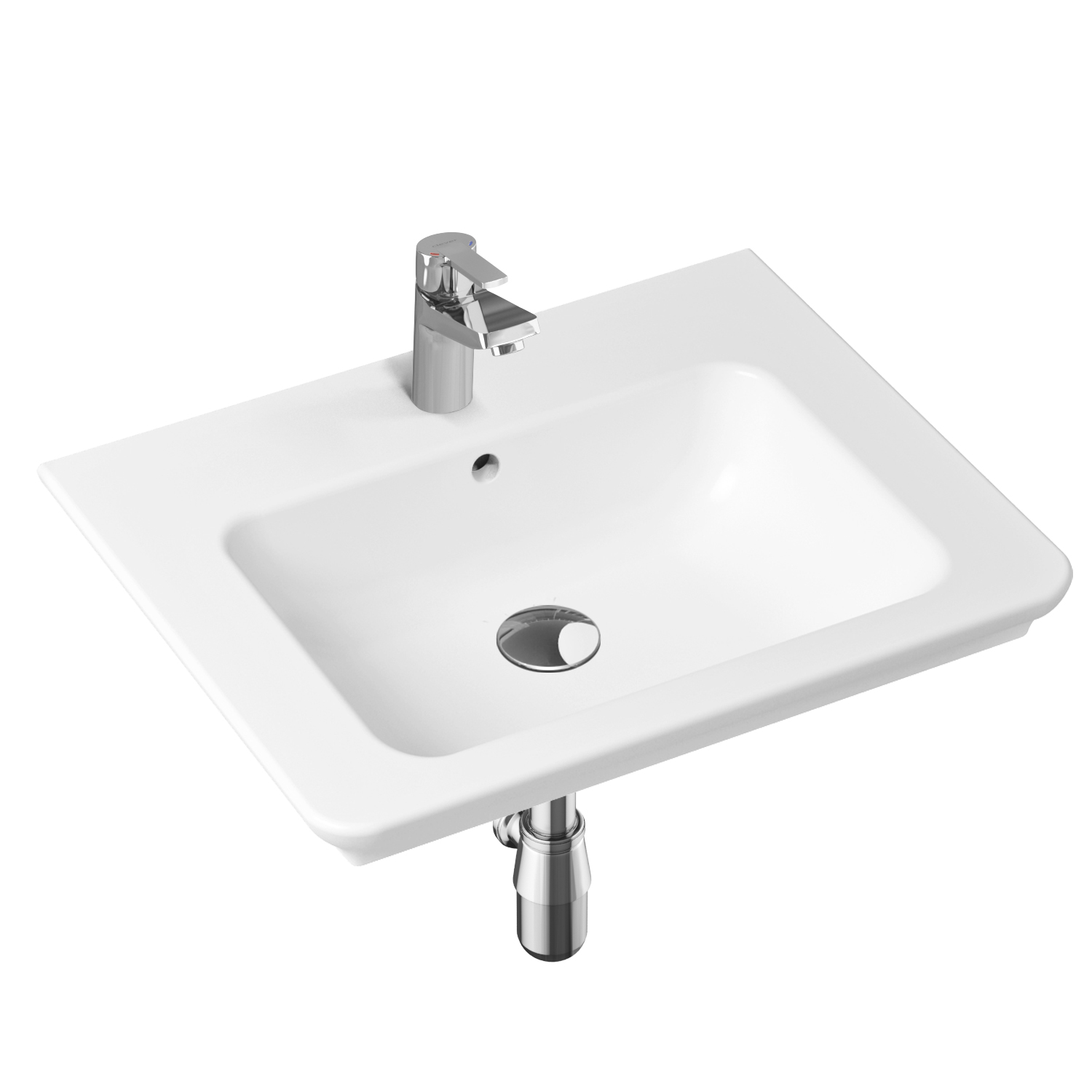 

Комплект 4 в 1 Lavinia Boho Bathroom Sink 21510251, врезная раковина 60 см