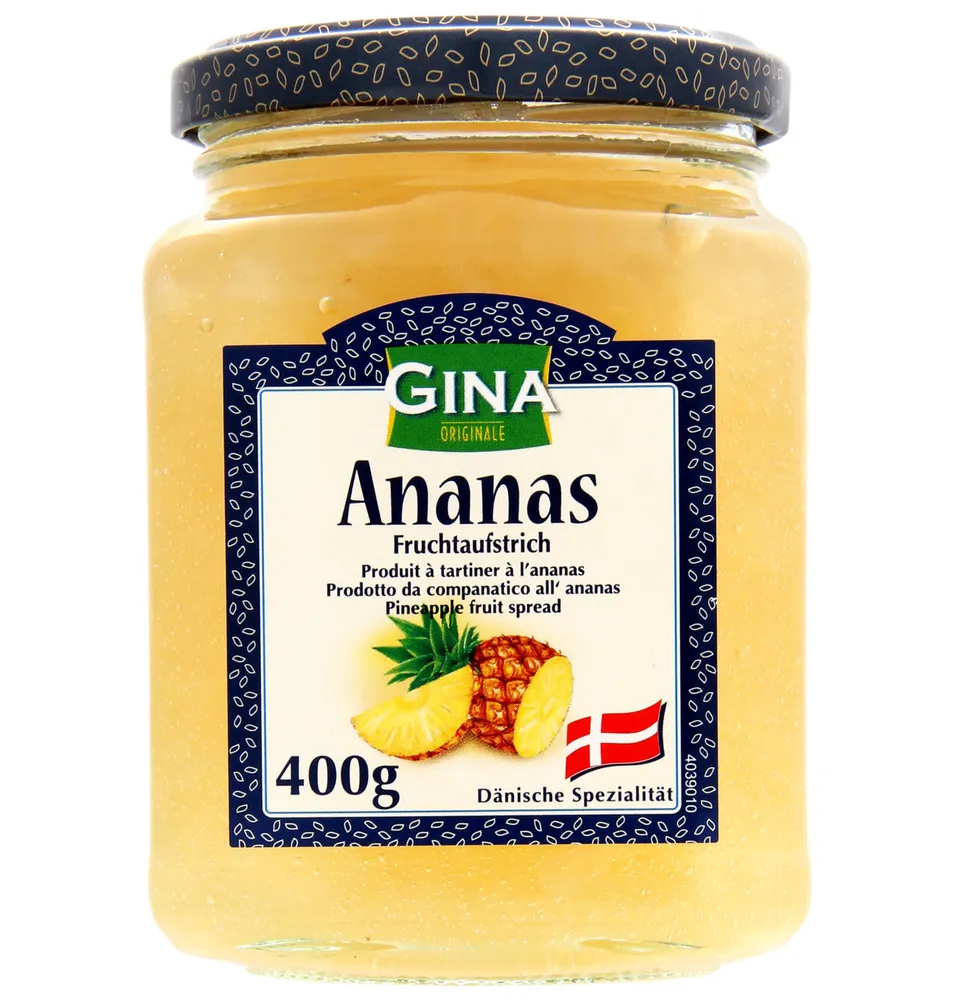 

Джем Gina Ananas Fruchtaufstrich ананасовый 400 г, ВареньеGina