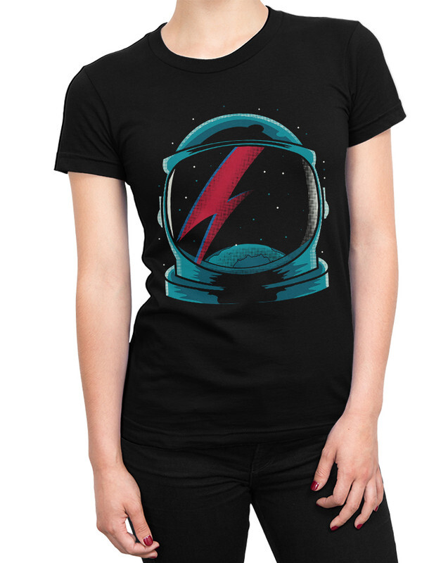 

Футболка женская Dream Shirts Космический Боуи черная 3XL, Космический Боуи