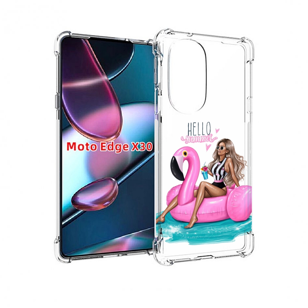 

Чехол MyPads Hello-summer для Motorola Moto Edge X30, Прозрачный, Tocco
