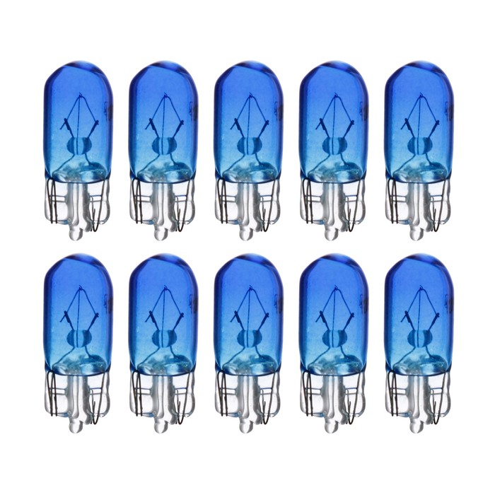 

Галогенная лампа Cartage BLUE T10 W5W, 5 Вт, 12 В, набор 10 шт