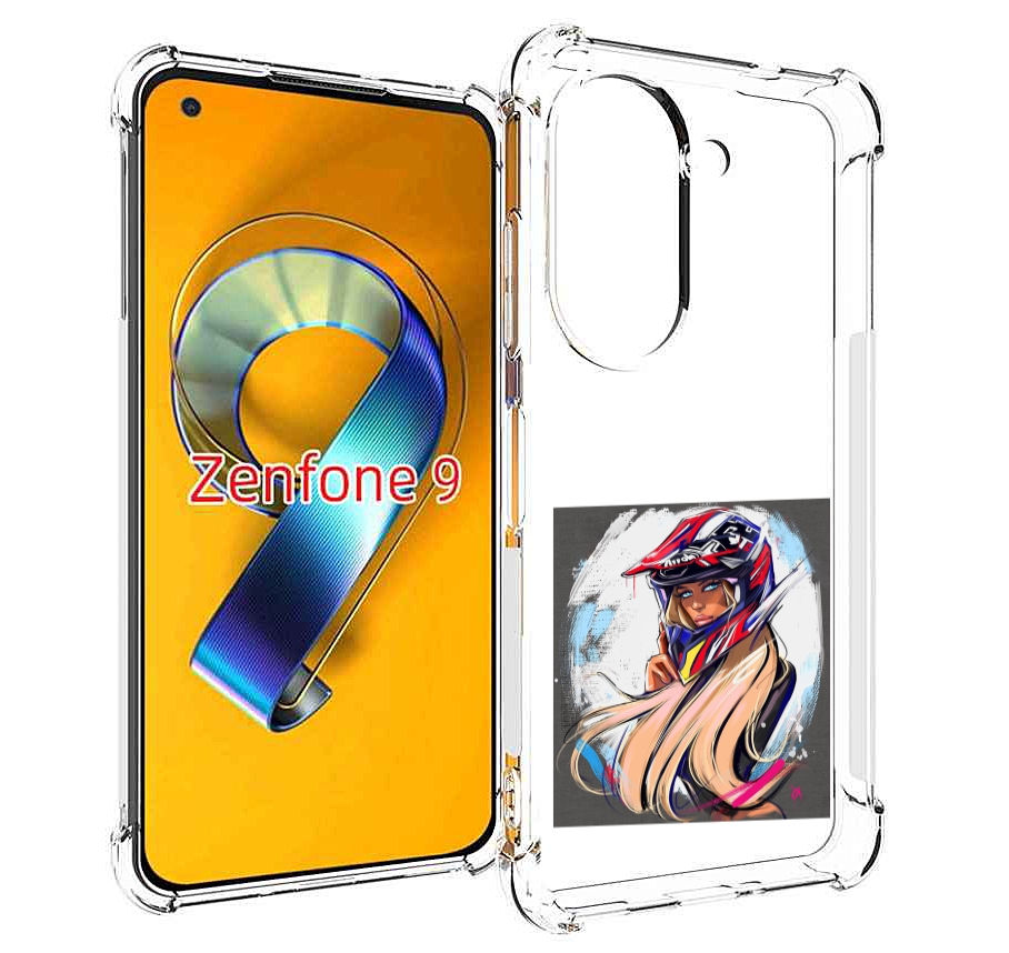 

Чехол MyPads девушка-в-шлеме для Asus Zenfone 9 (AI2202), Прозрачный, Tocco