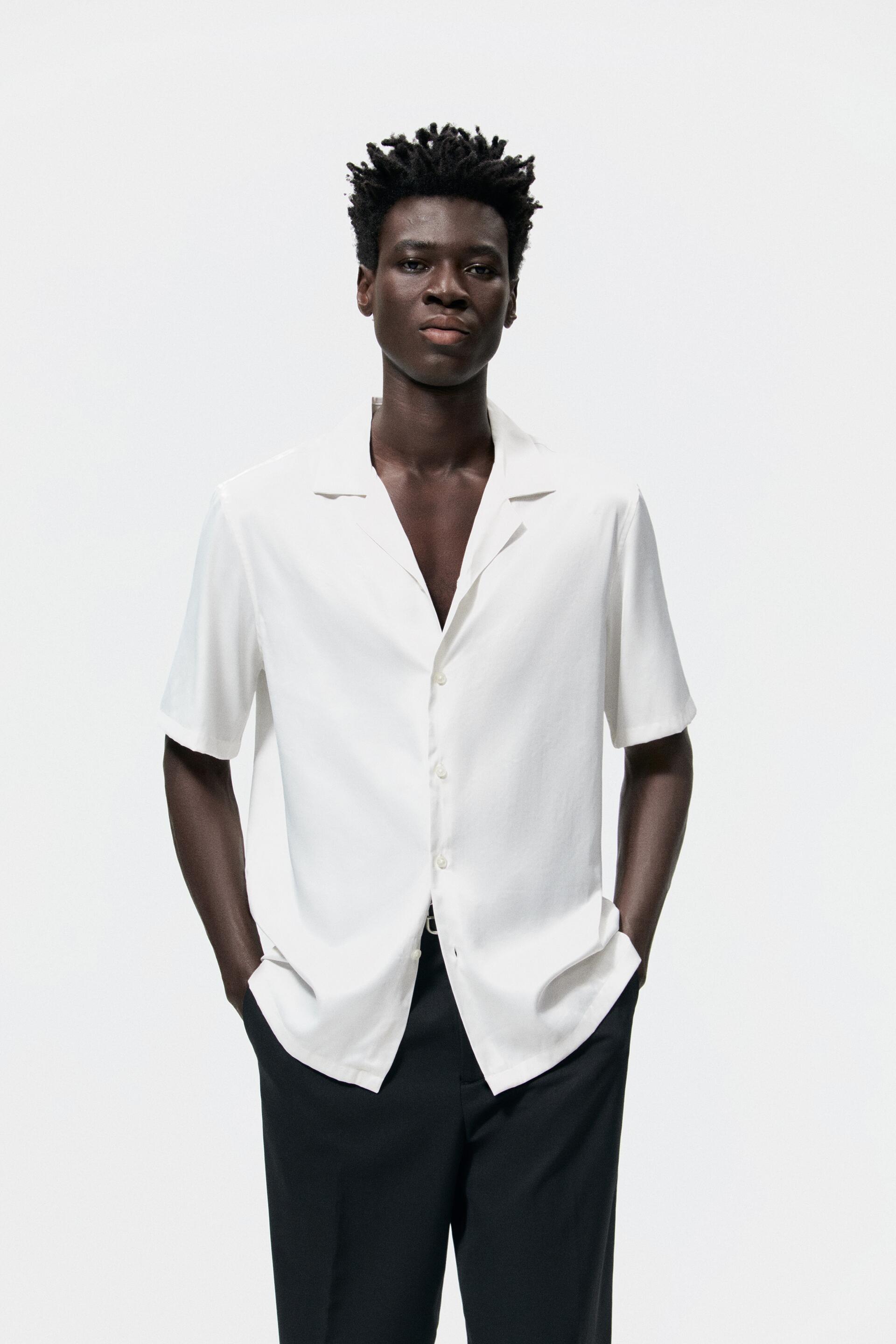 

Рубашка мужская ZARA 01161300 белая XL, 01161300