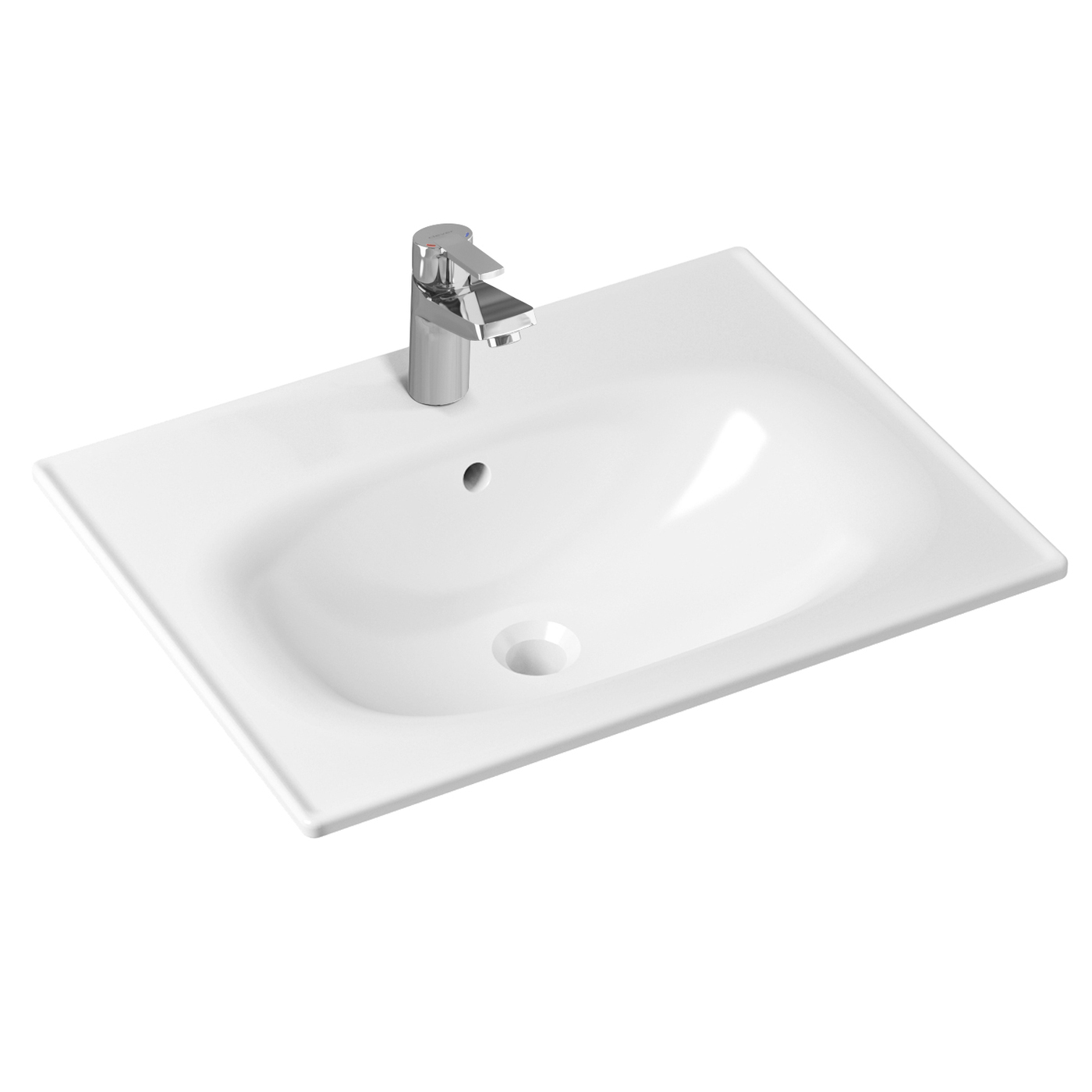 фото Комплект 2 в 1 lavinia boho bathroom sink 21510259, врезная раковина 60 см