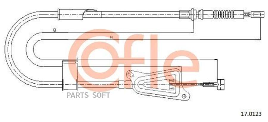 

Трос Стояночного Тормоза Прав Задн Nissan Almera All Abs Mod 01- Cofle 92170123