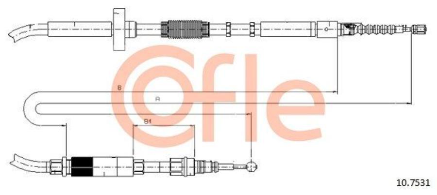 

Трос Стояночного Тормоза Задн Audi A4 All 95-00 Cofle 92107531