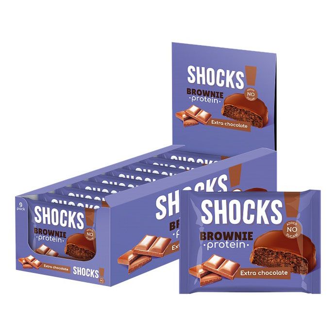 

Десерт FitnesShock Двойной шоколад Брауни 50 г