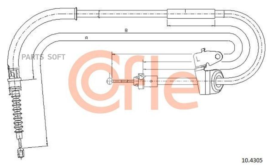 Трос Стояночного Тормоза Bmw: Mini-Mini Cab -07 1433/1290 Mm Cofle 92104305