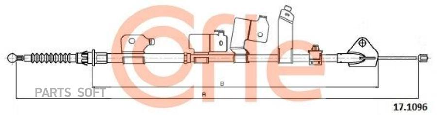 

Трос стояночного тормоза лев задн toyota: corolla sedan e15, aurisj d/br 07- 1886/1732