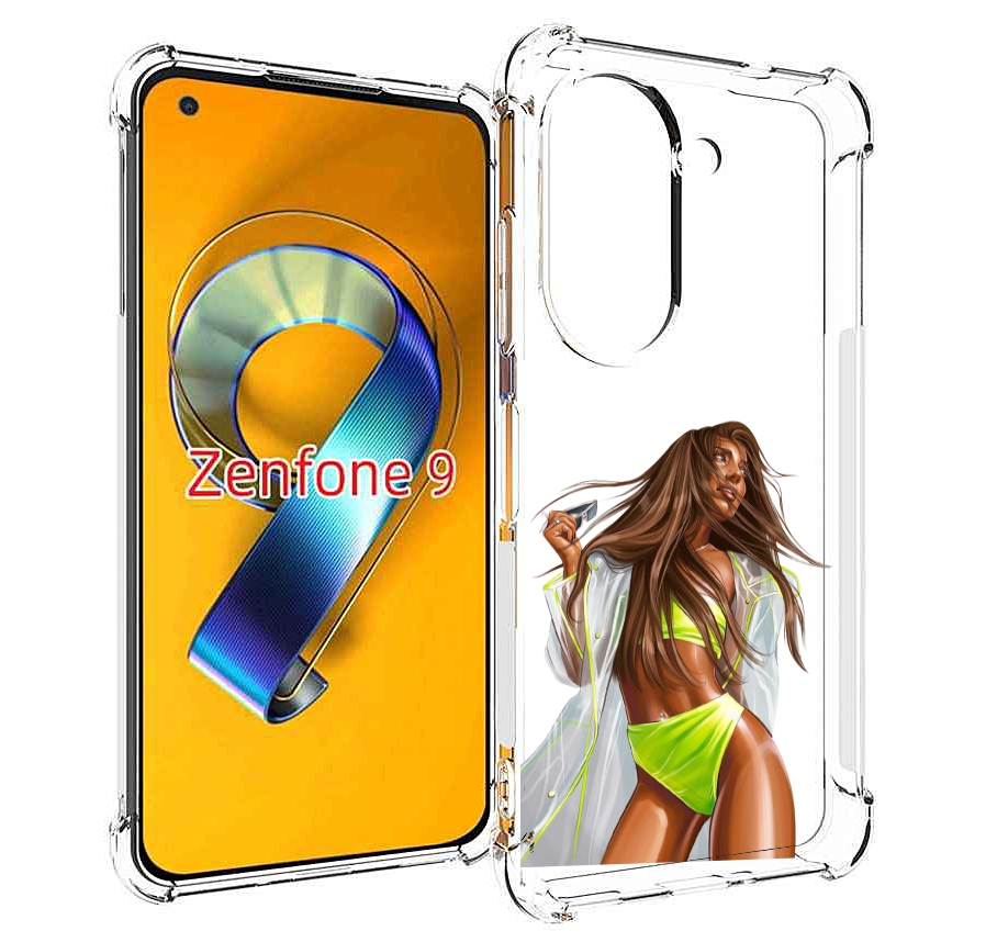 

Чехол MyPads девушка-модель-мулатка для Asus Zenfone 9 (AI2202), Прозрачный, Tocco