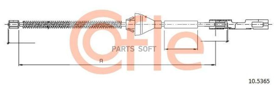 Трос стояночного тормоза COFLE 92105365