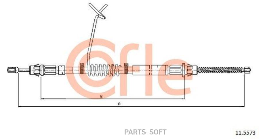 

Трос Стояночного Тормоза Ford: Transit Rwd Cab Lh 1608/1315 Mm Cofle 92115573