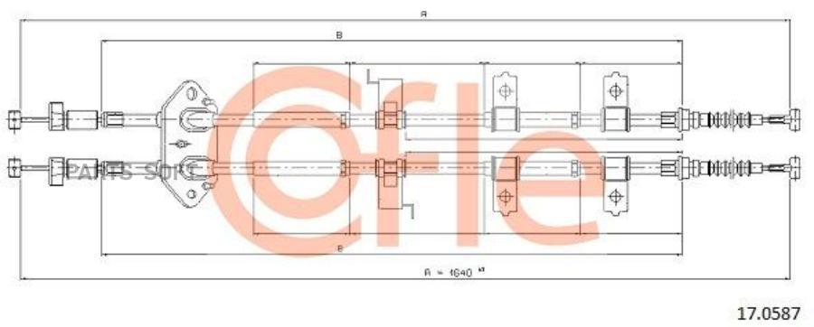 Трос, Стояночная Тормозная Система 92170587 Nsii0003691142 Cofle арт. 92170587