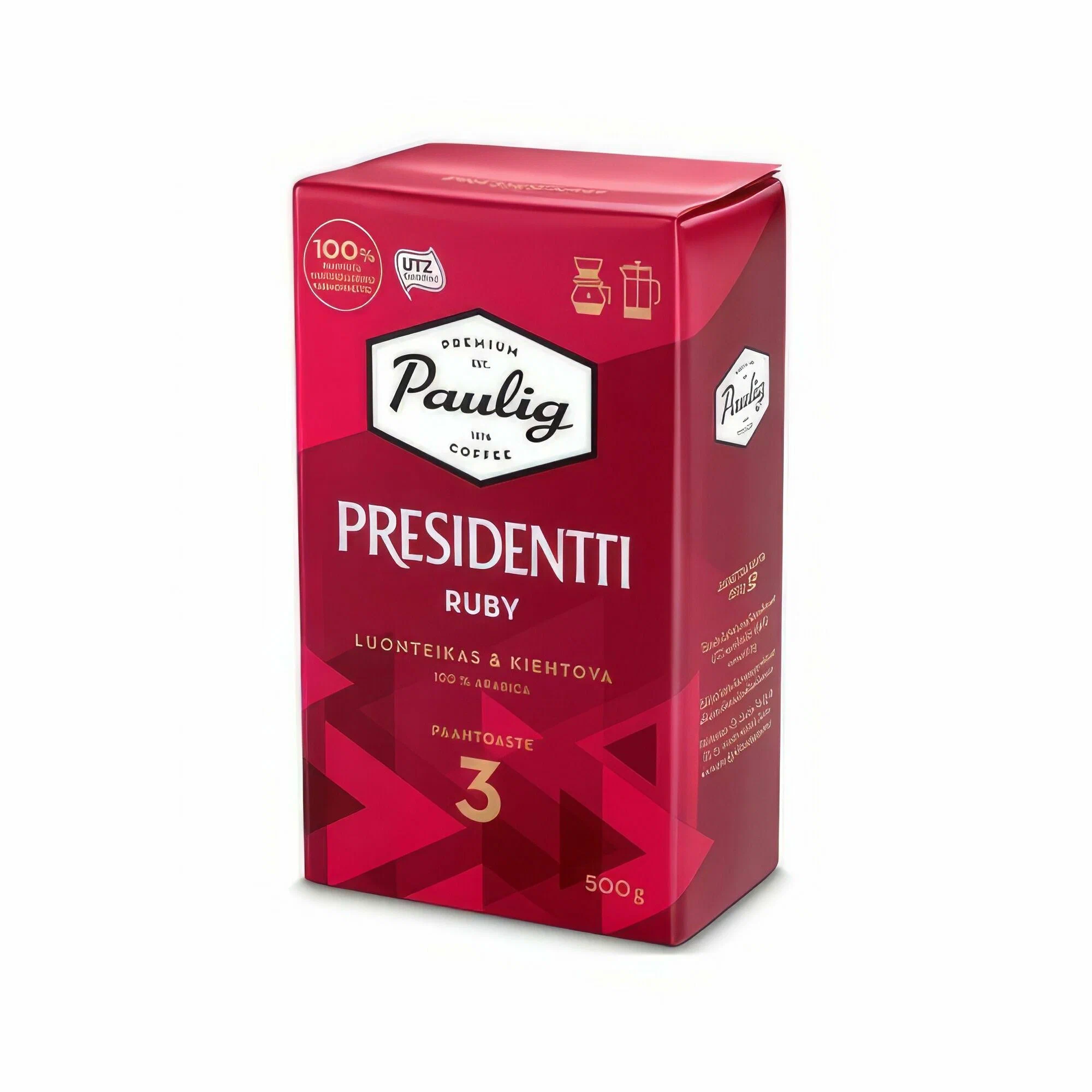 Кофе молотый Paulig Presidentti Ruby №3 0,5 кг