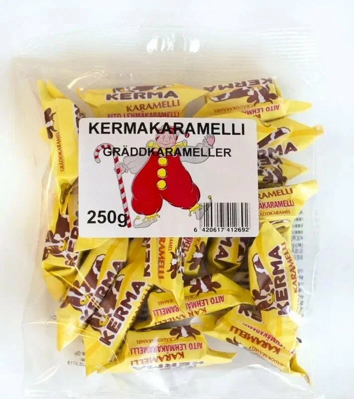 Конфеты Kermakaramelli Коровка сливочные 0,25 кг