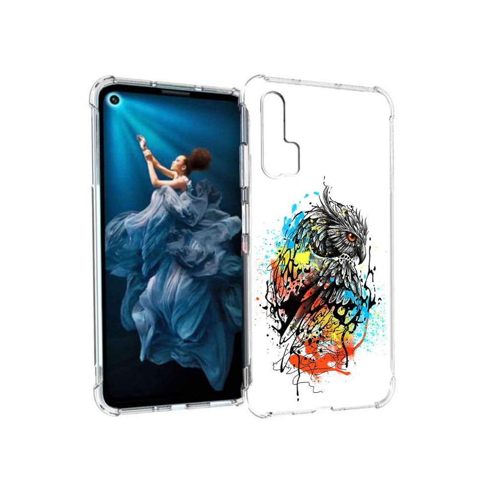 

Чехол MyPads Tocco для Honor 20 Pro Творческая сова (PT129185.18.170), Прозрачный, Tocco