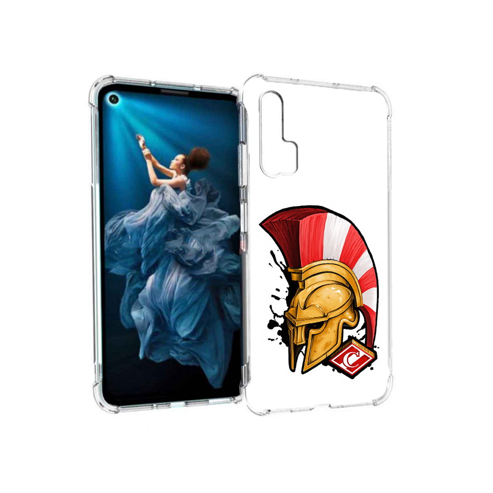 

Чехол MyPads Tocco для Honor 20 Pro ФК спартак шлем (PT129185.18.185), Прозрачный, Tocco