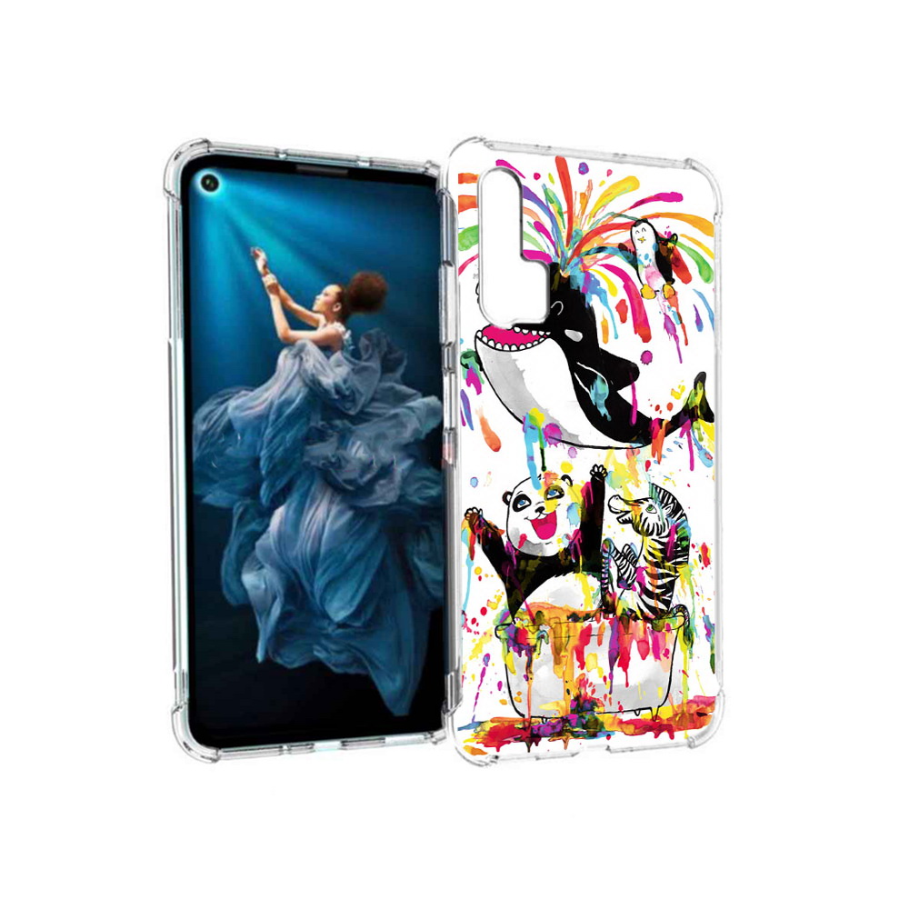 

Чехол MyPads Tocco для Honor 20 Pro Хиппи кит (PT129185.18.191), Прозрачный, Tocco