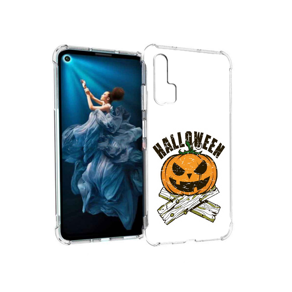 

Чехол MyPads Tocco для Honor 20 Pro Хэллоуин доски тыква (PT129185.18.194), Прозрачный, Tocco