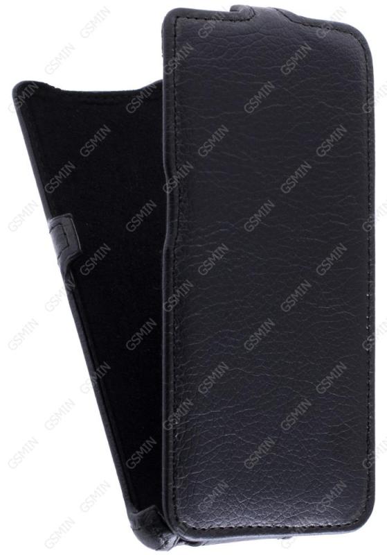 фото Кожаный чехол для sony xperia m4 aqua dual (e2333) armor case (черный)