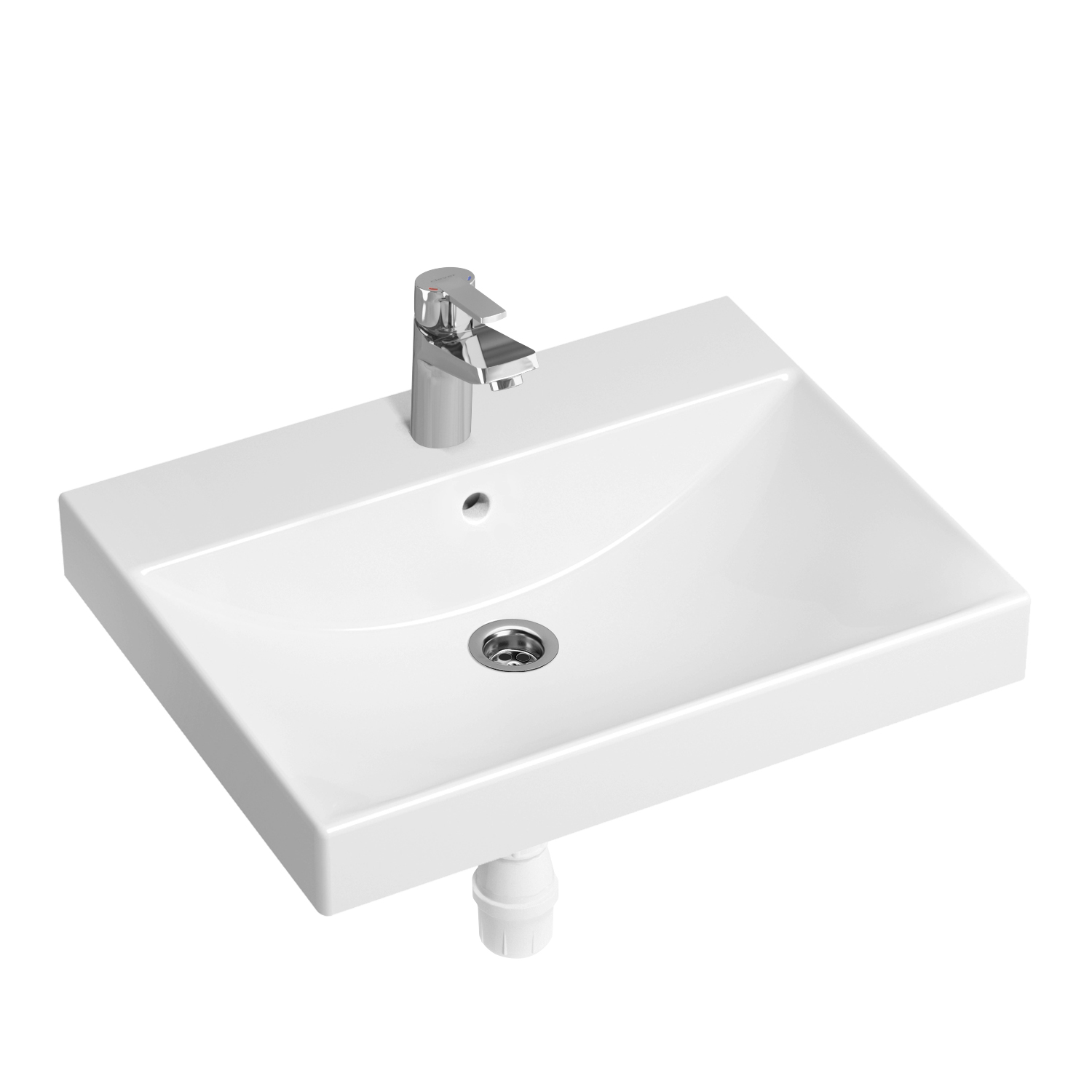 

Комплект 3 в 1 Lavinia Boho Bathroom Sink 21510270, врезная раковина 60 см