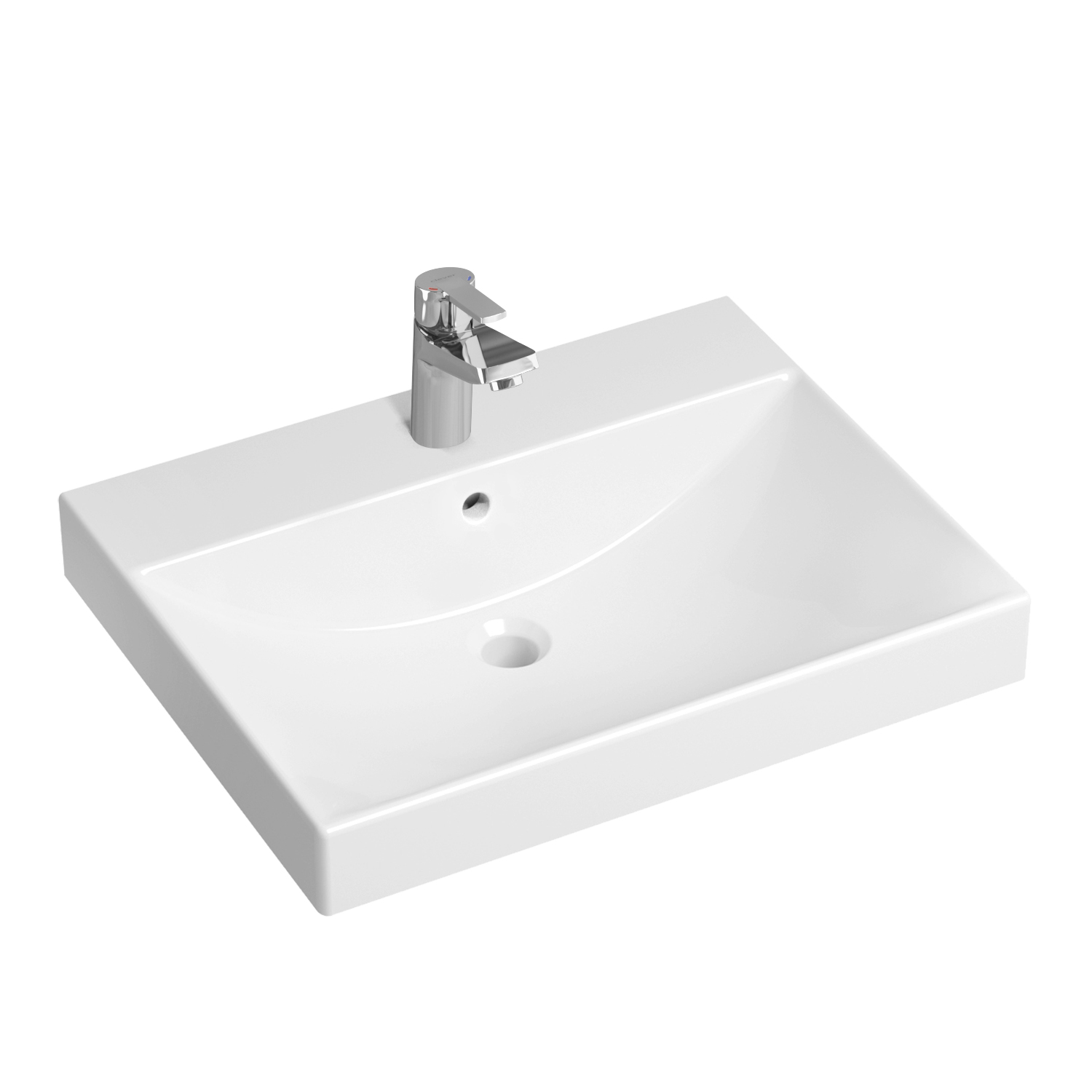 фото Комплект 2 в 1 lavinia boho bathroom sink 21510271, врезная раковина 60 см