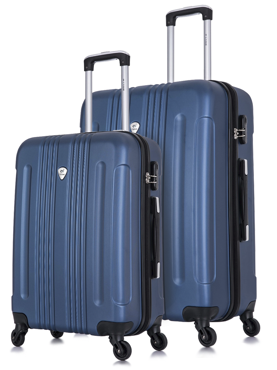 Комплект чемоданов унисекс L'Case Bangkok синий M/L