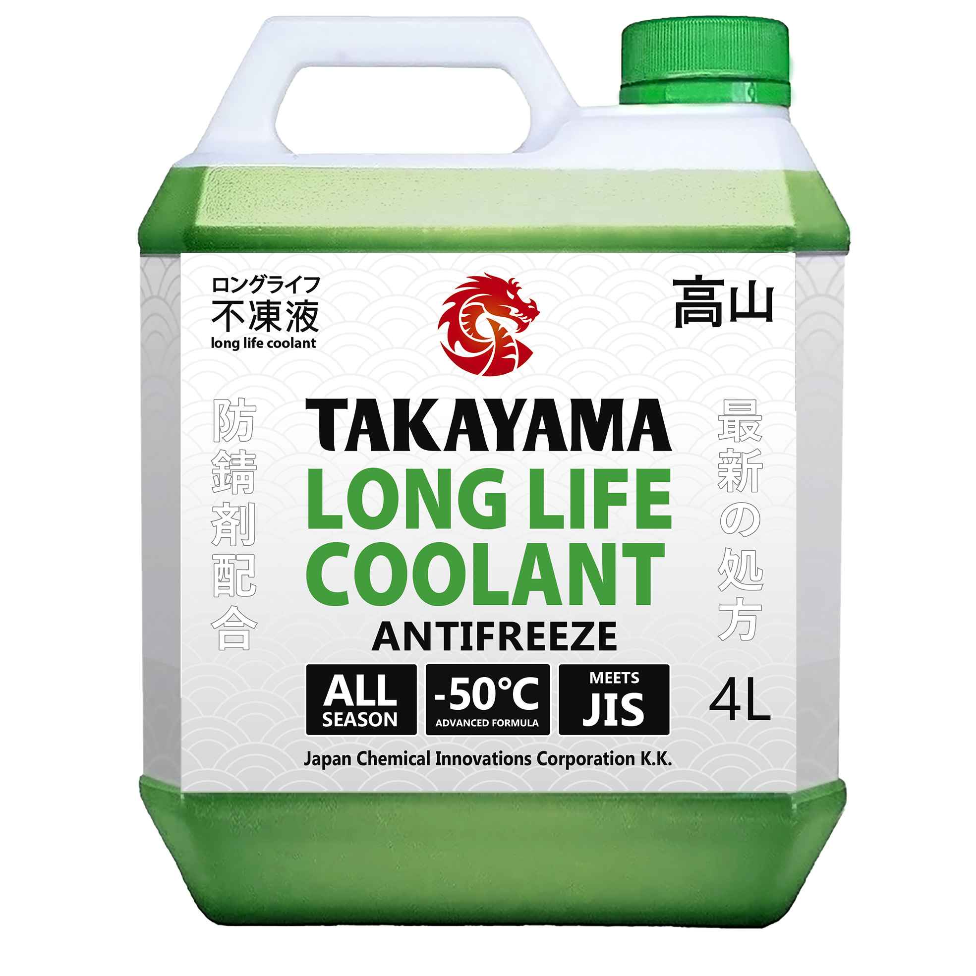 

Антифриз Takayama Long Life Coolant Зеленый -50c 4 Л TAKAYAMA арт. 700504