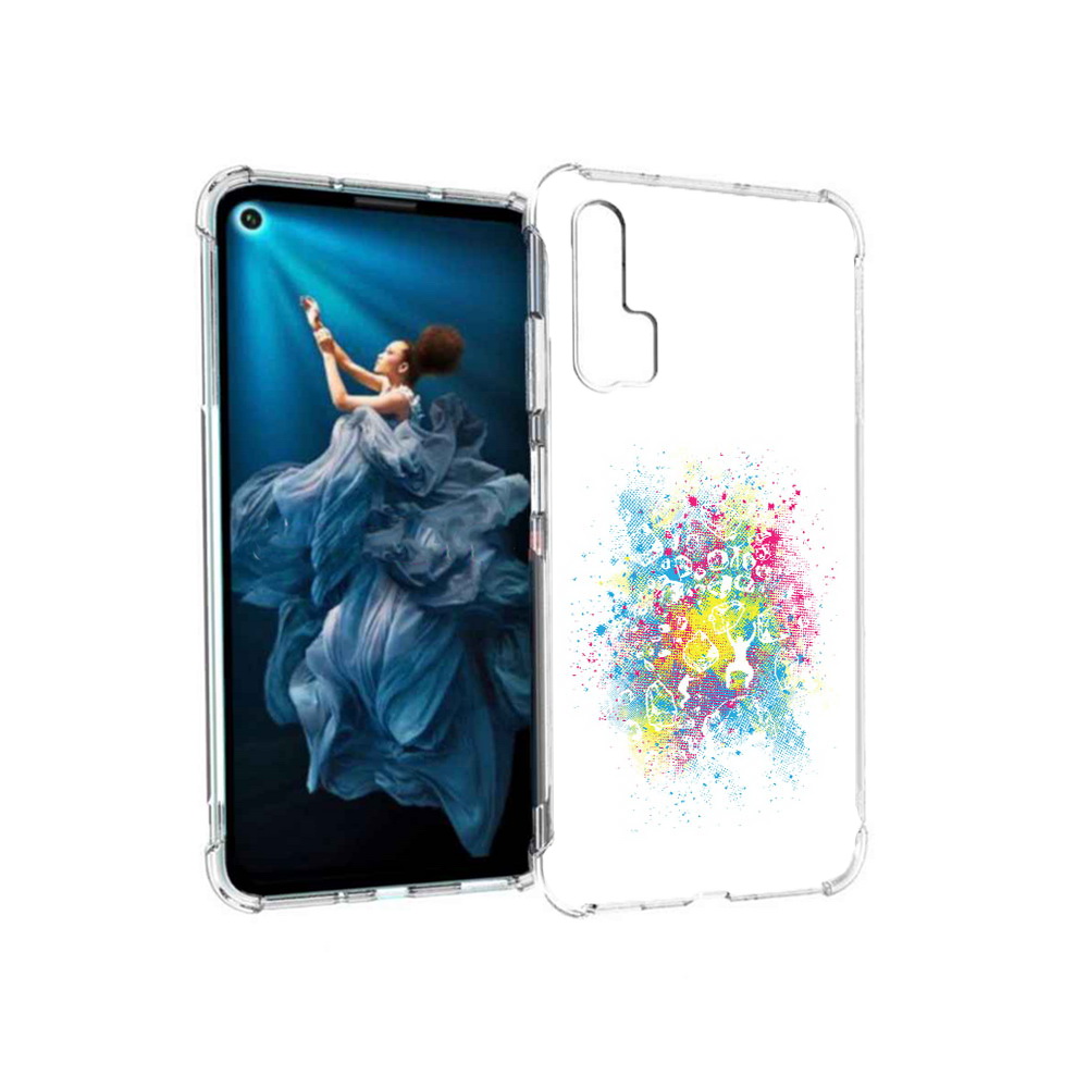 

Чехол MyPads Tocco для Honor 20 Pro акварель абстракция (PT129185.18.214), Прозрачный, Tocco