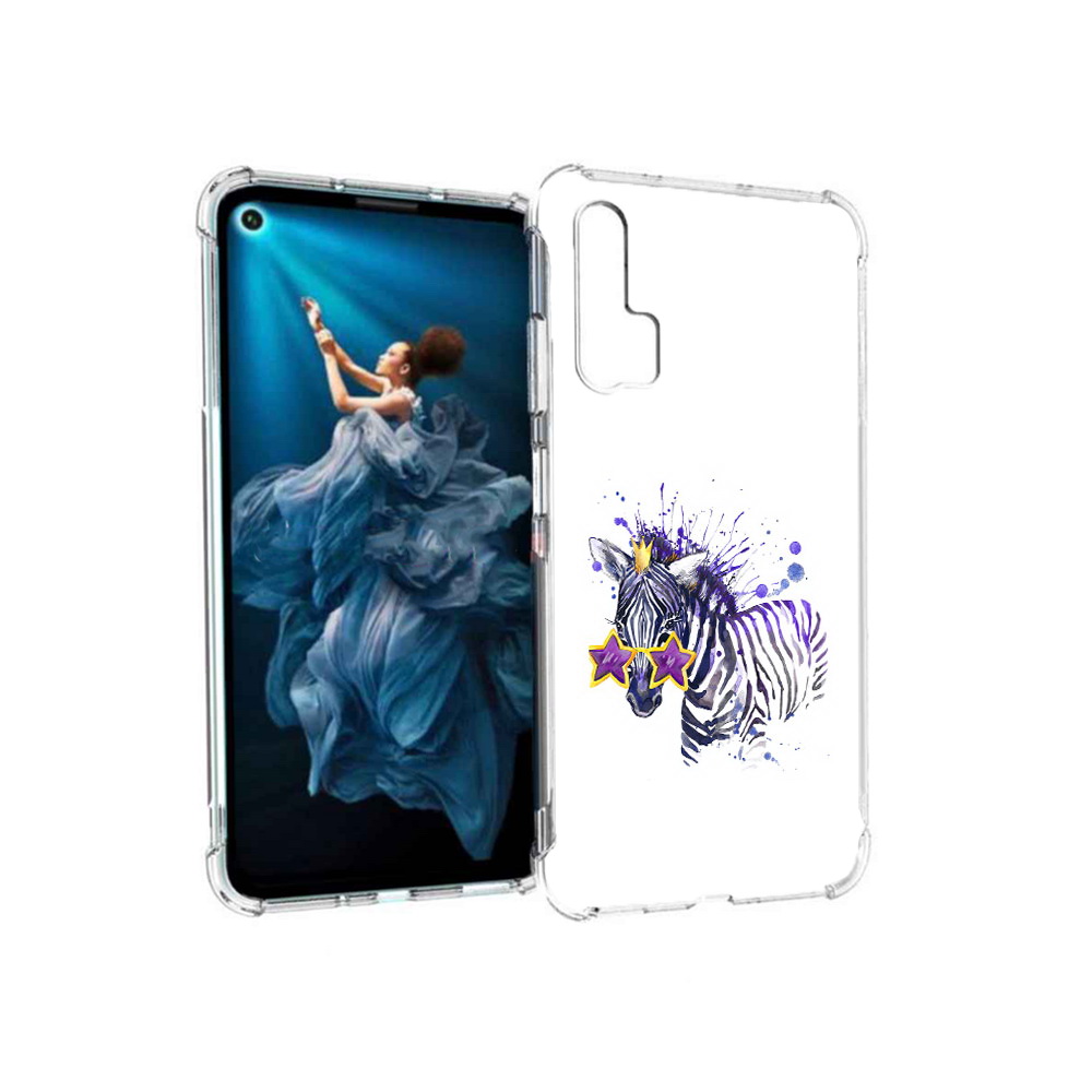 

Чехол MyPads Tocco для Honor 20 Pro акварельная зебра (PT129185.18.215), Прозрачный, Tocco