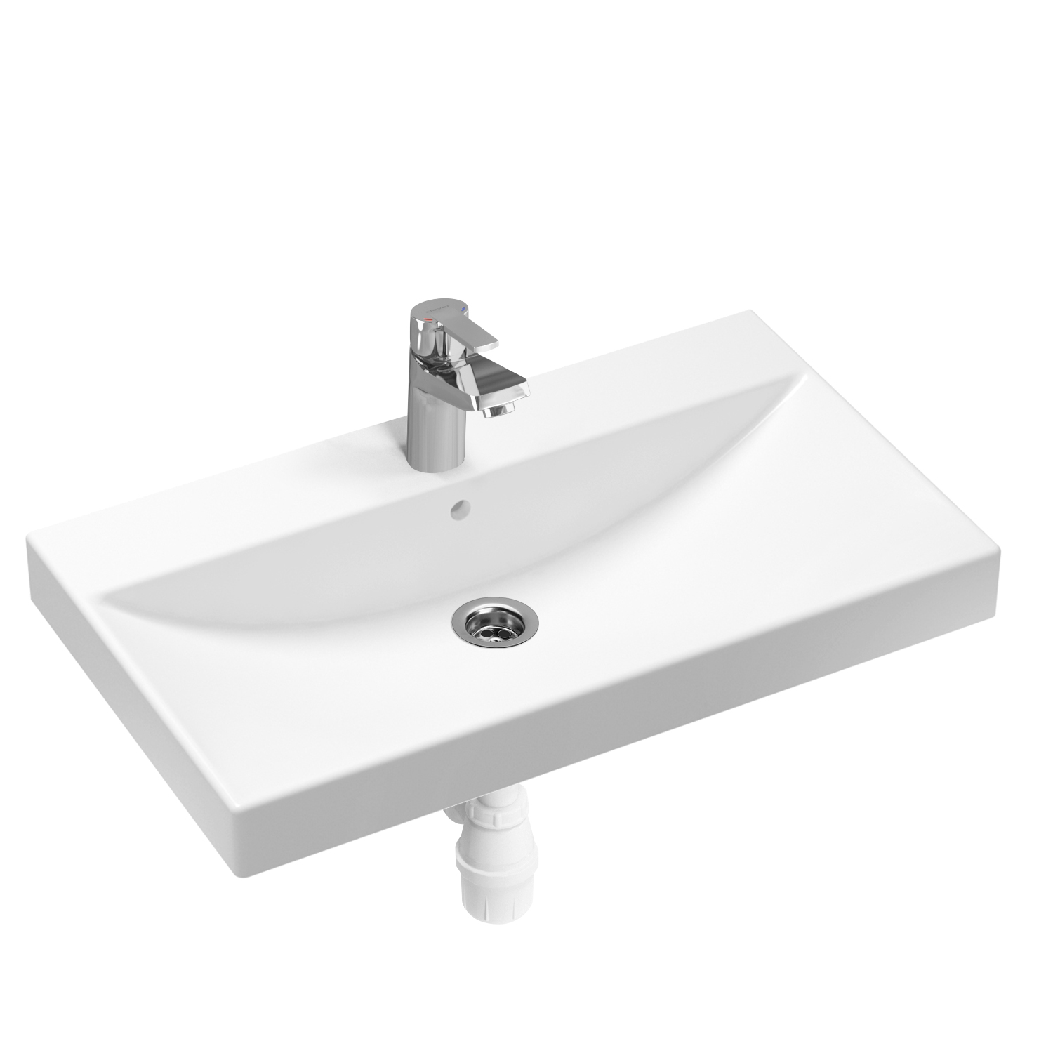 

Комплект 3 в 1 Lavinia Boho Bathroom Sink 21510276, врезная раковина 80 см
