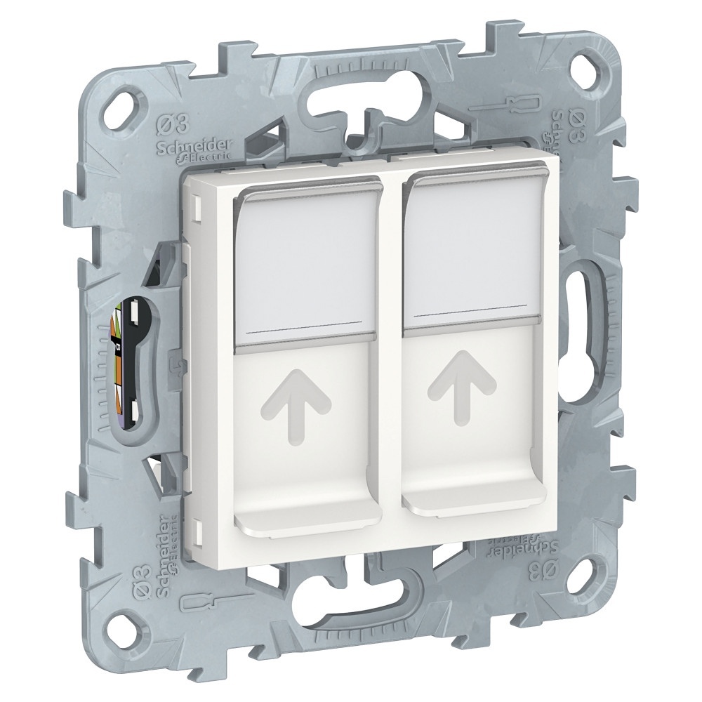 

Компьютерная розетка Systeme Electric NU542418.9, 9шт, Белый