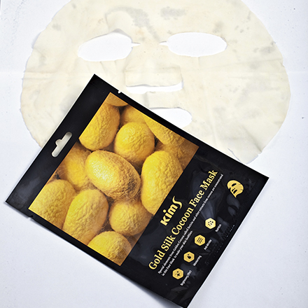 Тканевая маска Kims, для лица Gold Silk Cocoon, 30 г nacific маска тканевая выравнивающая тон лица с ниацинамидом niacinamide brightening mask pack
