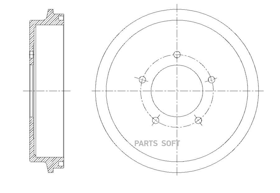 

Барабан тормозной G-brake GD-06260