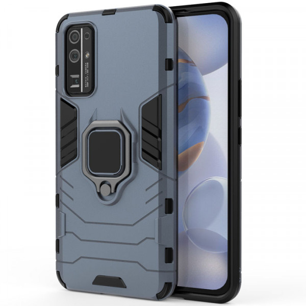 

Противоударный чехол Epik Transformer Ring под магнитный держатель для Honor 30, Синий