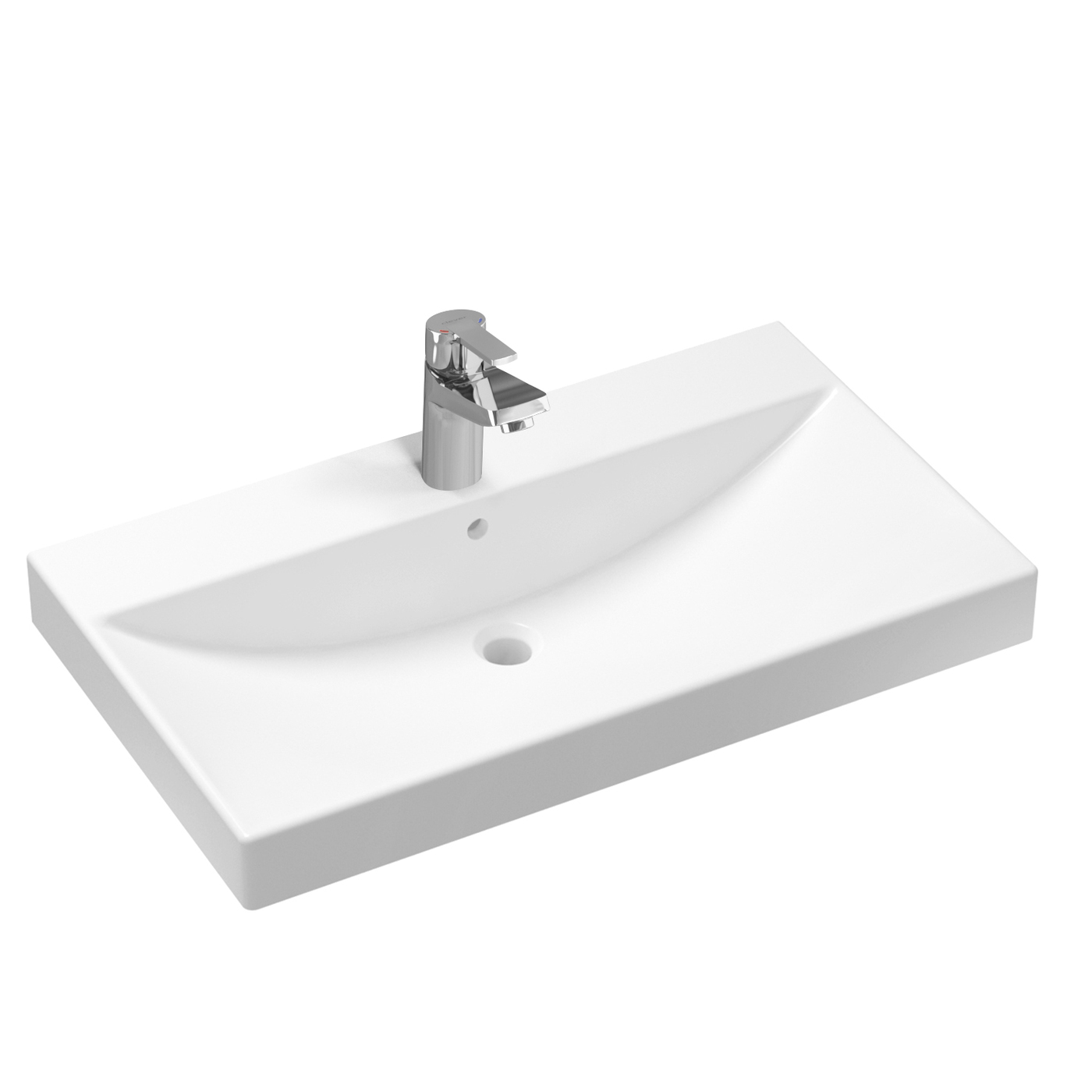 фото Комплект 2 в 1 lavinia boho bathroom sink 21510277, врезная раковина 80 см