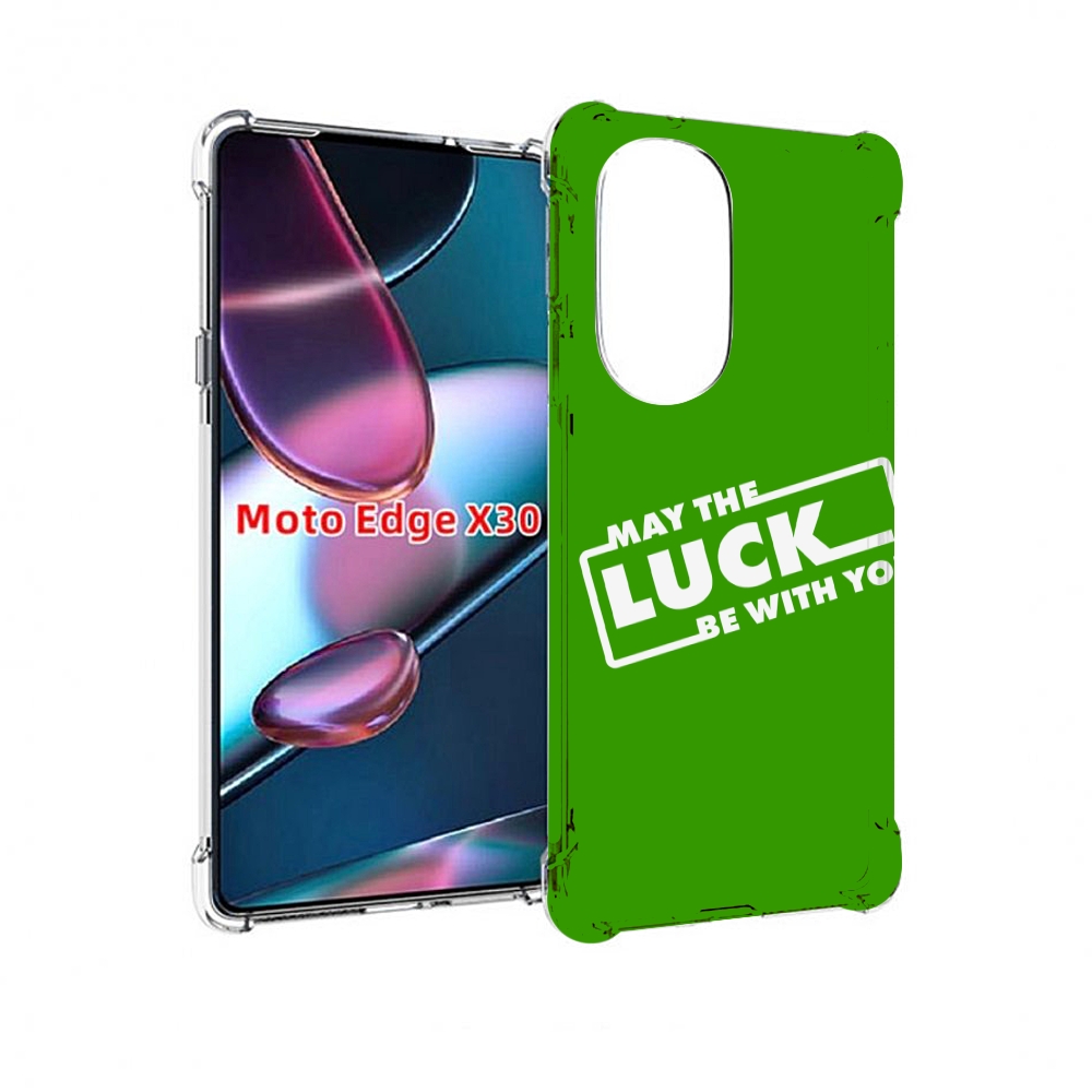 

Чехол MyPads Luck green для Motorola Moto Edge X30, Прозрачный, Tocco