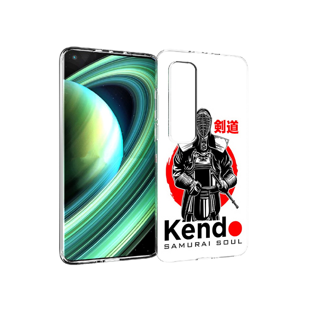 

Чехол MyPads Tocco для Xiaomi Mi 10 Ultra рисованый самурай (PT156404.264.581), Прозрачный, Tocco