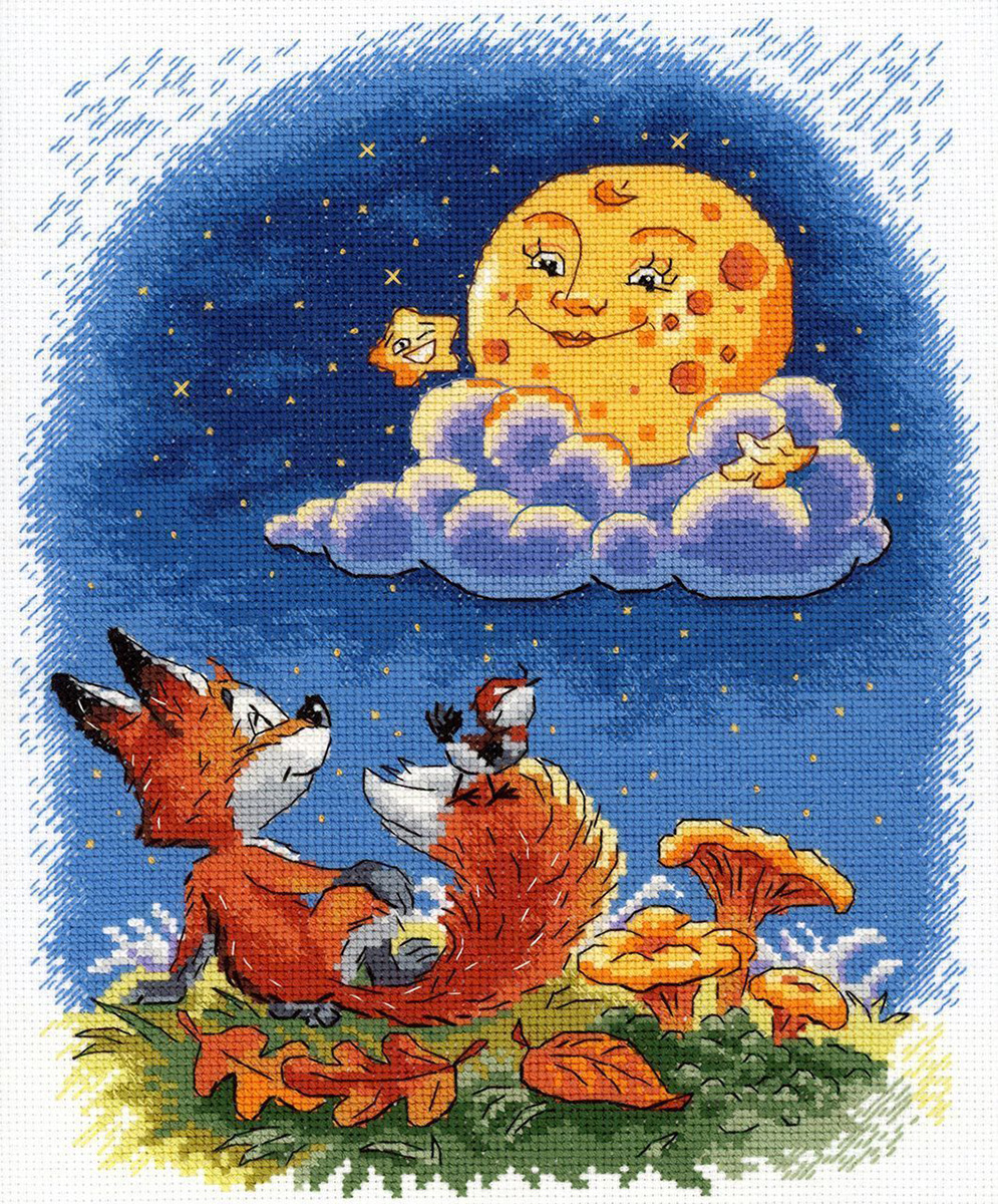 

Набор для вышивания М.П.Студия НВ-787 Ночные беседы 24 х 20 см, Ночные беседы