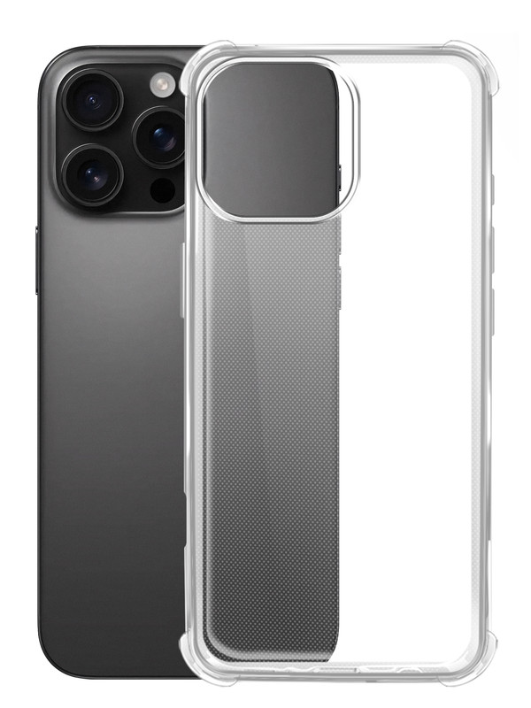 

Чехол для Apple iPhone 16 Pro Max с защитой камеры и углов прозрачный, Apple iPhone 16 Pro Max