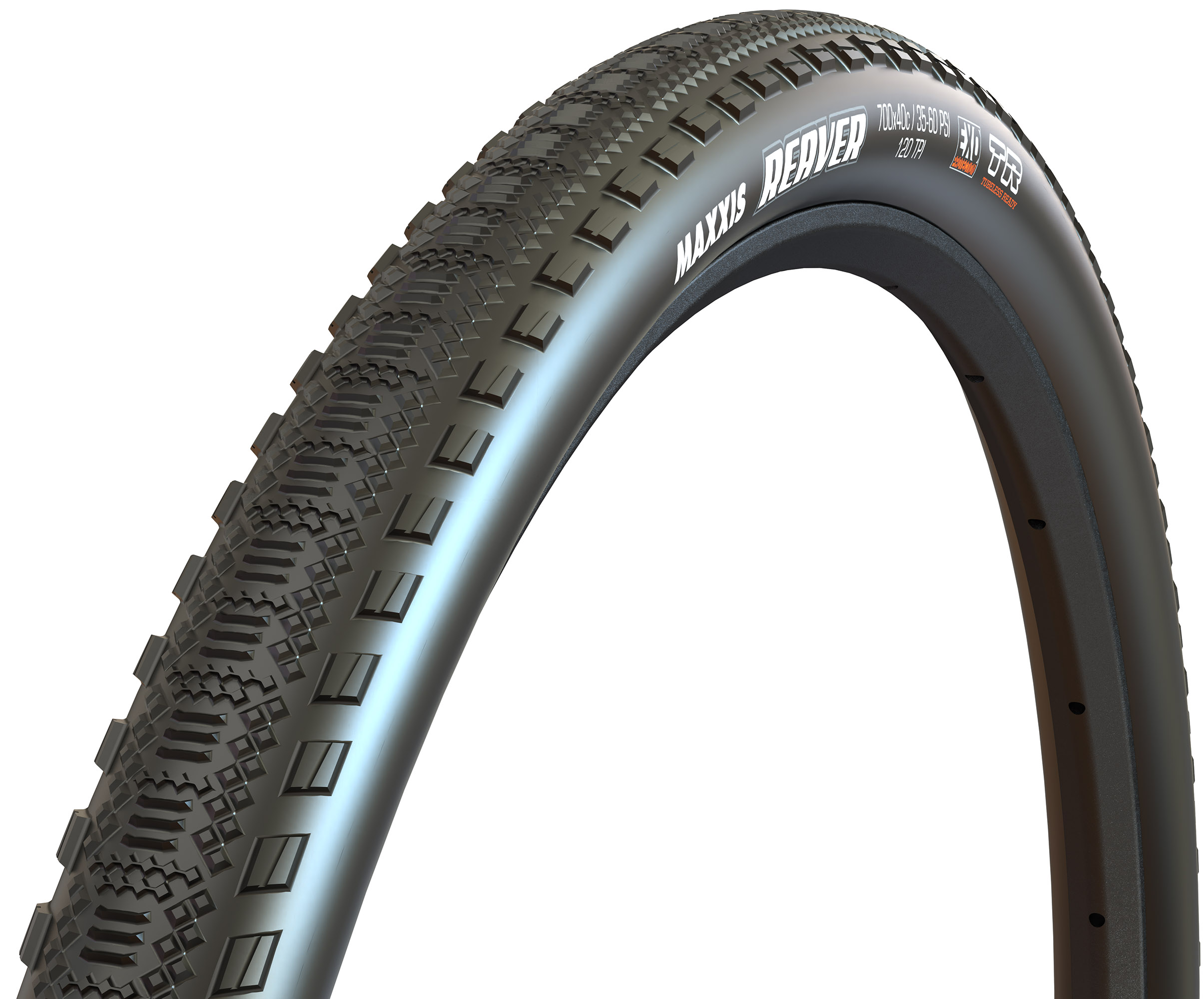 

Покрышка Maxxis Reaver 700x40C TPI 120 кевлар EXO/TR (ETB00485500), Черный