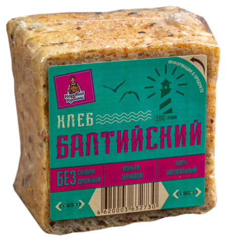 

Хлеб белый Каравай Кубани Балтийский пшеничный 200 г, Балтийский пшеничный