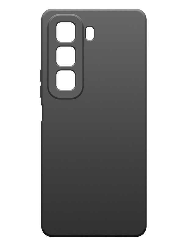

Чехол для Infinix HOT 50 4G силиконовый матовый черный, Infinix HOT 50 4G