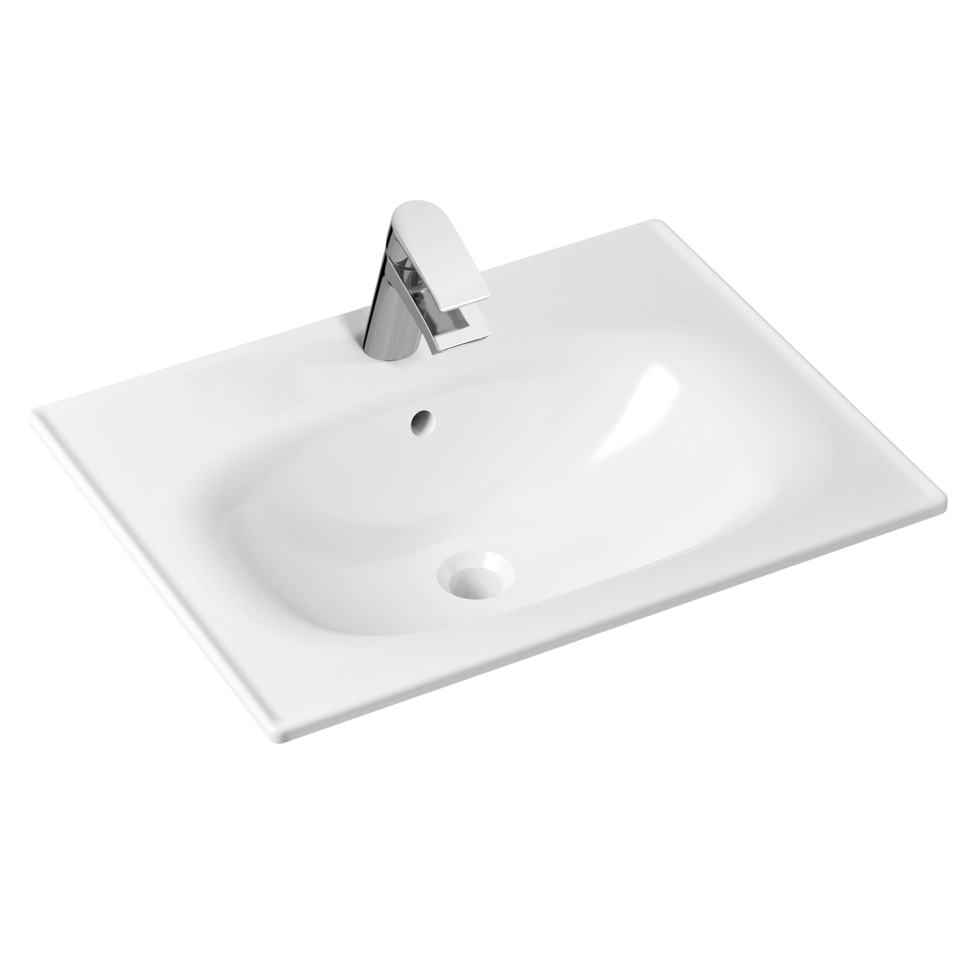 фото Комплект 2 в 1 lavinia boho bathroom sink 21510307, врезная раковина 60 см